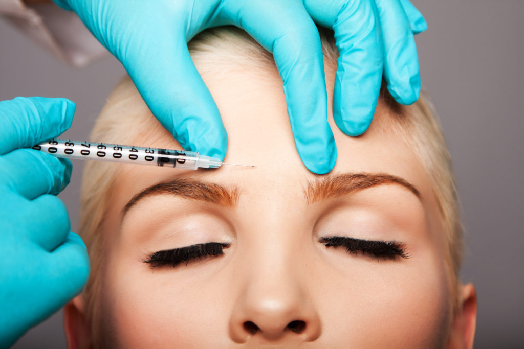 Woman receiving Botox injection