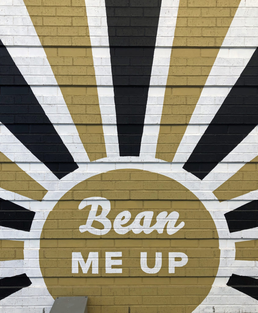 Bean Me Up mural at WestBend in Fort Worth, Texas
