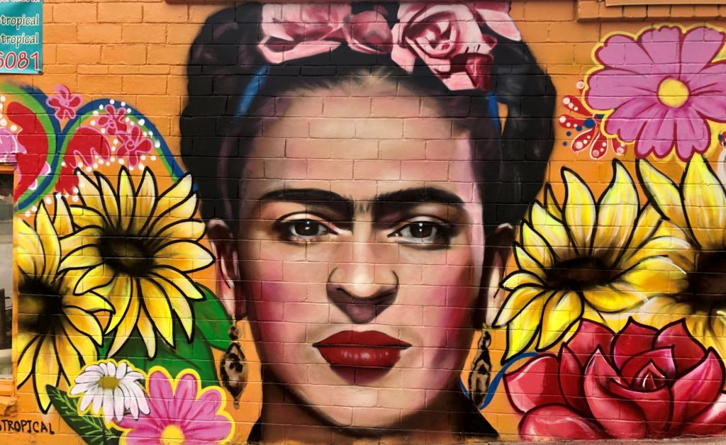 Frida Kahlo mural on Magnolia in Fort Worth