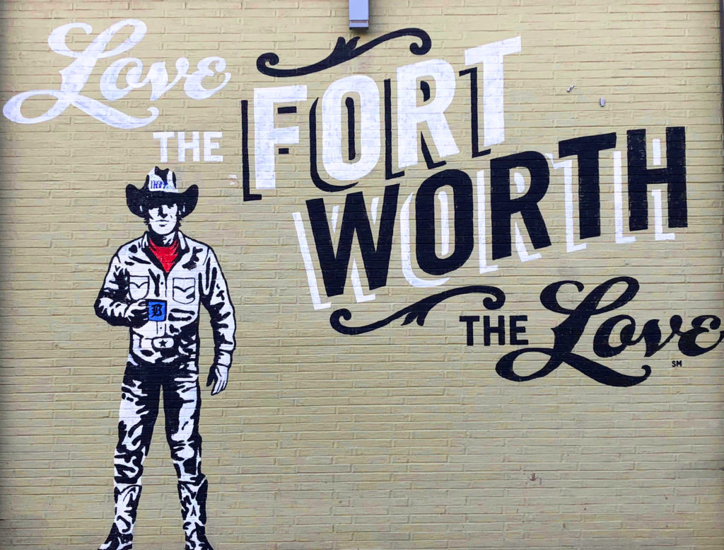 Love the Fort mural on Magnolia in Fort Worth
