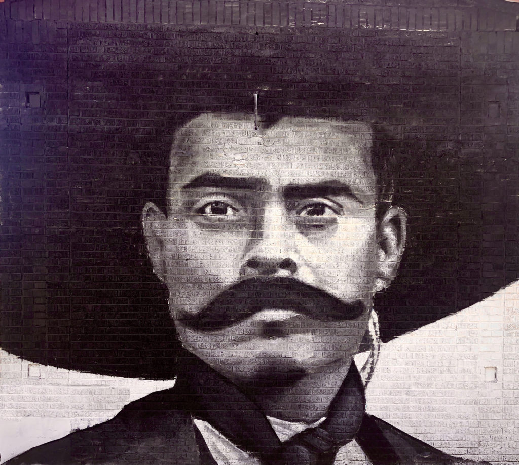 Emiliano Zapata mural on Hemphill in Fort Worth