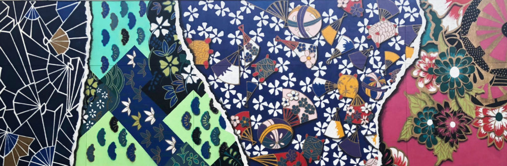 Tomeko's Pretty Paper mural in Fort Worth