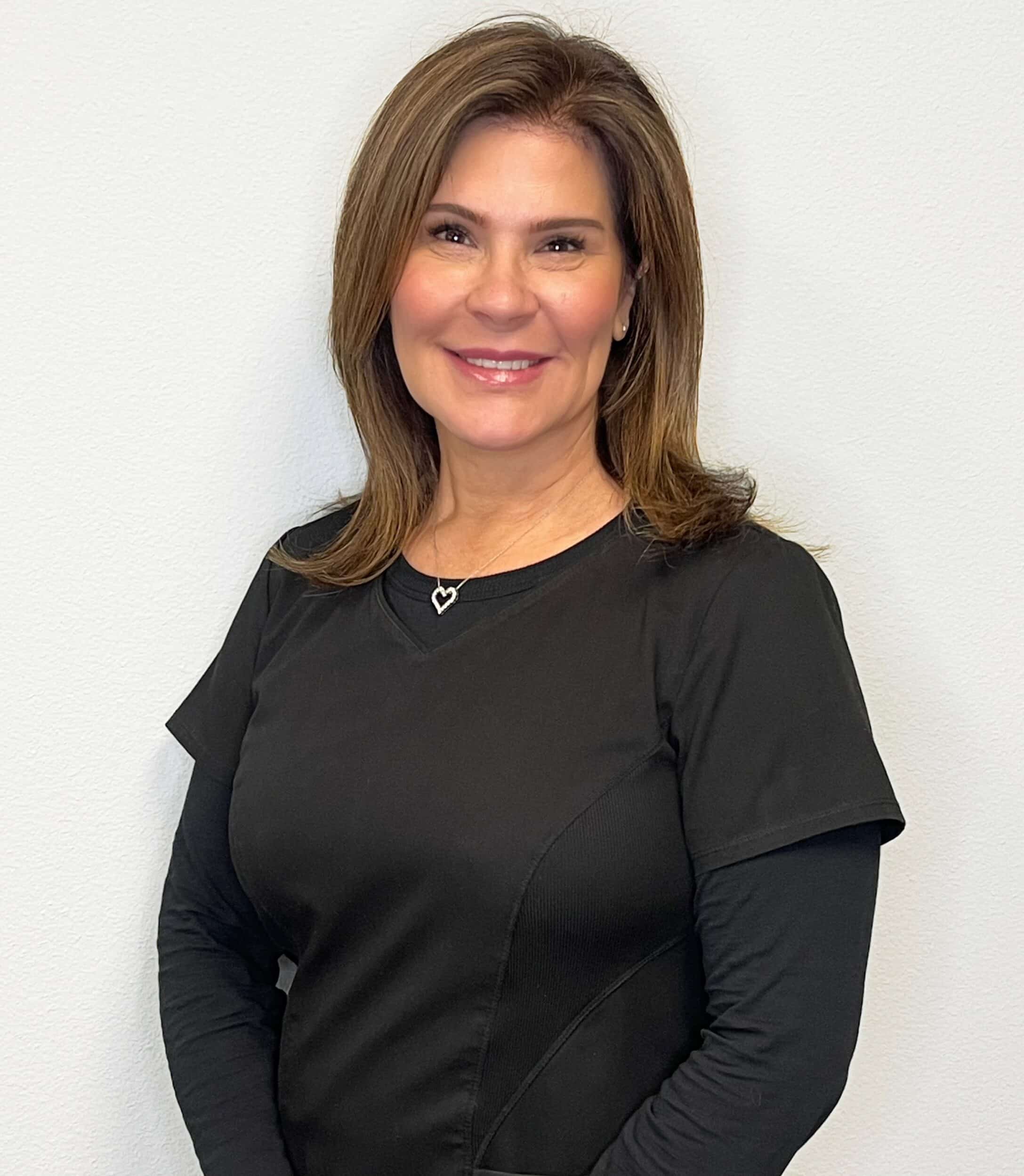 Aesthetic nurse injector Krista at the office of Fort Worth plastic surgeon Dr. Kunkel