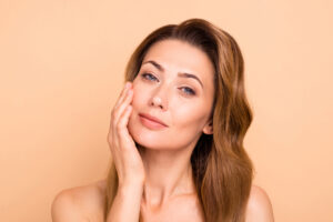 Beautiful woman maintains a natural look after facelift in Fort Worth.